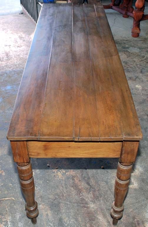 19th Century Small Harvest Table, Console Table
