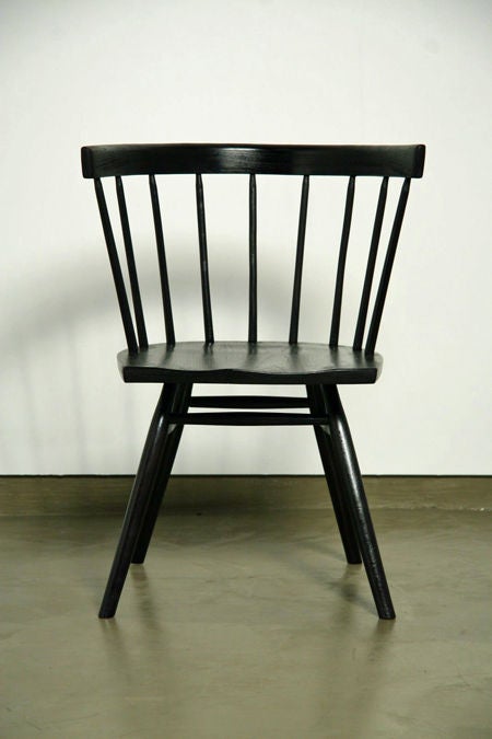 George Nakashima for Knoll spindle back captains chairs 1