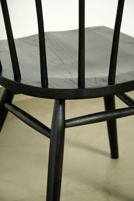 George Nakashima for Knoll spindle back captains chairs 3