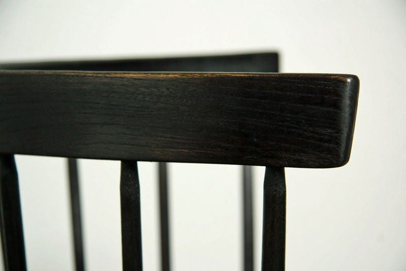 George Nakashima for Knoll spindle back captains chairs 5