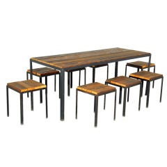 Danny Ho Fong for Tropi-Cal table and eight stools