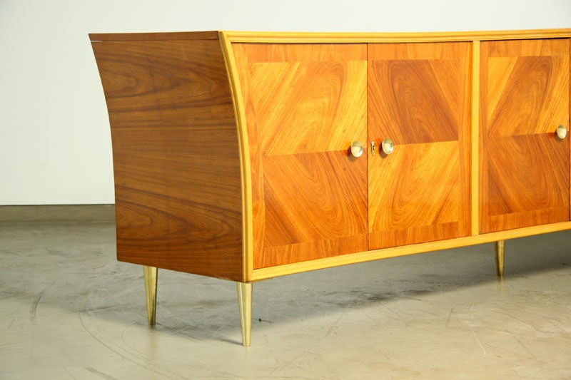 A large winged cabinet by Giuseppe Scapinelli In Excellent Condition In Hollywood, CA
