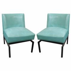 Pair of Chairs in the Style of Marc Du Plantier, Circa 1960.