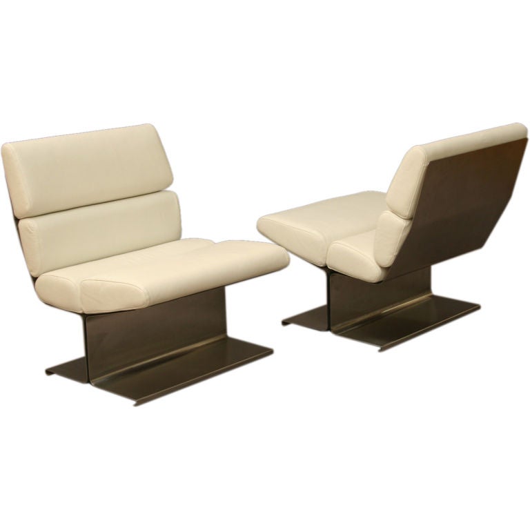 Pair of lounge chairs by FRANCOIS MONNET FOR KAPPA  1971.