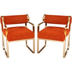 PAIR OF CHAIRS BY MILO BAUGHMAN