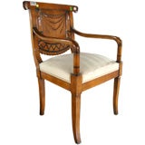 Antique A Fine Neoclassical Armchair /Desk Chair