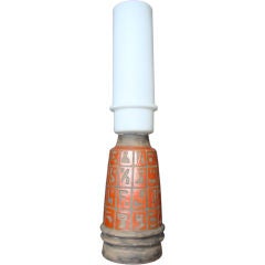 Signed Raymor and Murano Table Lamp