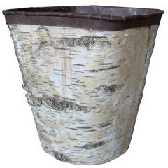 A Birch Waste Paper Basket