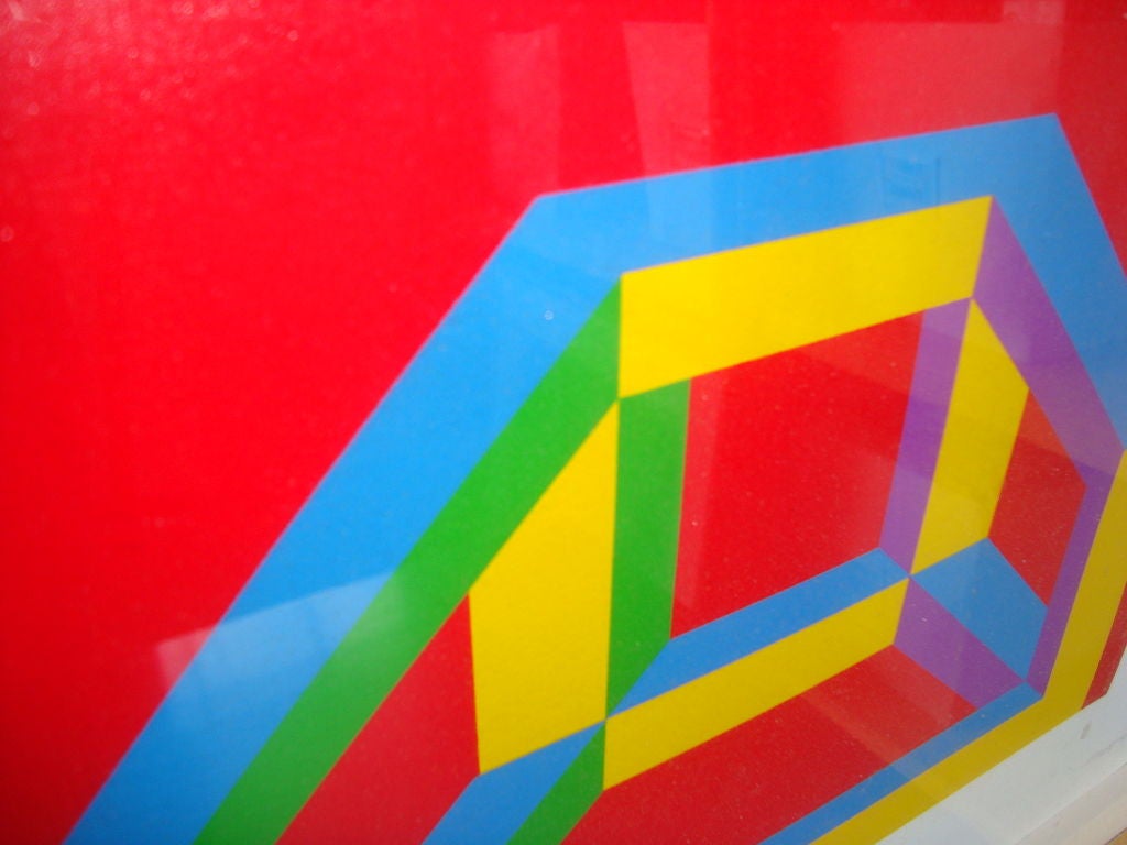 Isometric Figure with Bars of Color by Sol LeWitt 1