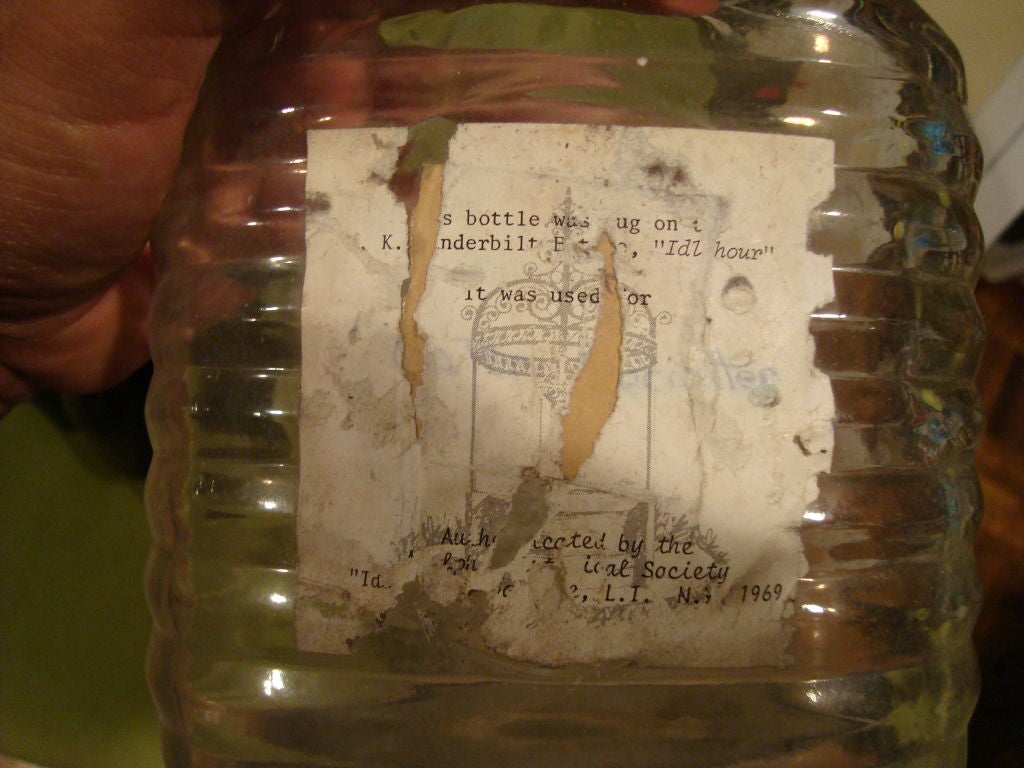 A Group of Vintage Bottles from the Vanderbilt's estate Idlehour