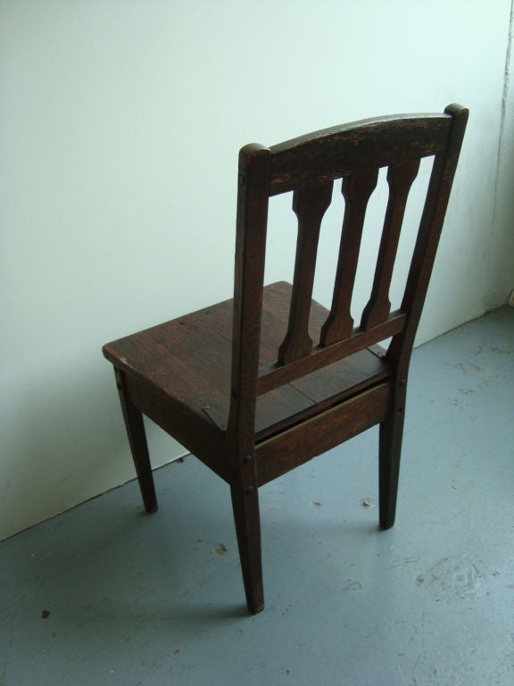 Oak Provincial Mechanical Valet Chair For Sale
