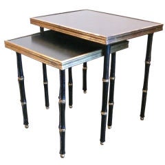 Jacques Adnet Nesting Tables Jacques Adnet Nesting Tables