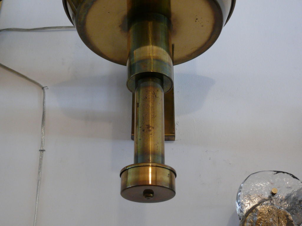 Italian Giant Brass Lantern Sconces