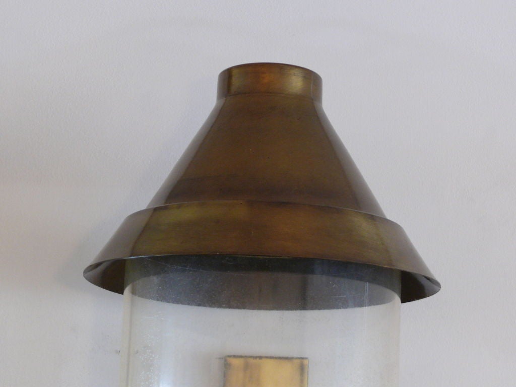 Giant Brass Lantern Sconces 2
