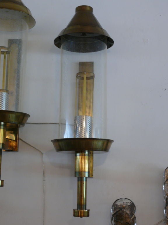 Giant Brass Lantern Sconces 5