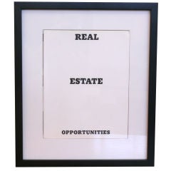 Real Estate Opportunities by Ed Ruscha