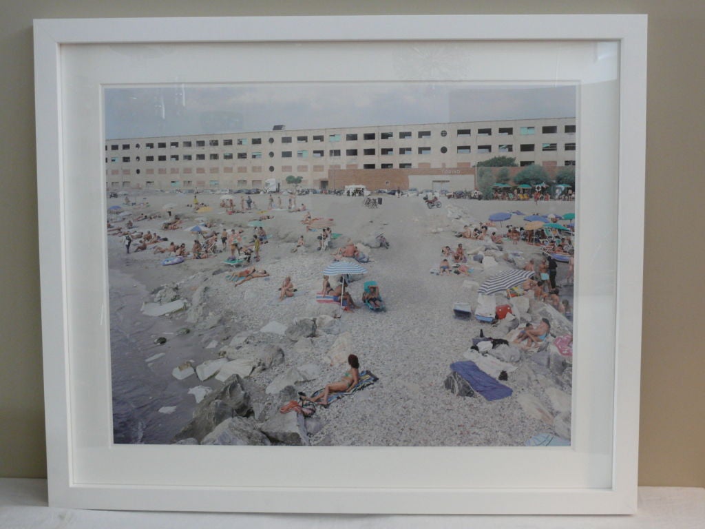 Massimo Vitali limited edition of 120. Offset lithograph on consort royal paper (heavy weight) Signed and numbered on the back. This image is of a colorful beach display and named 