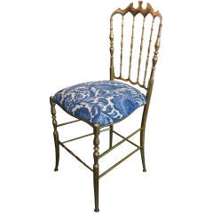 Vintage Chiavari Brass Chair