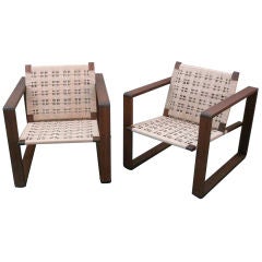Atelier Walnut Woven Chairs