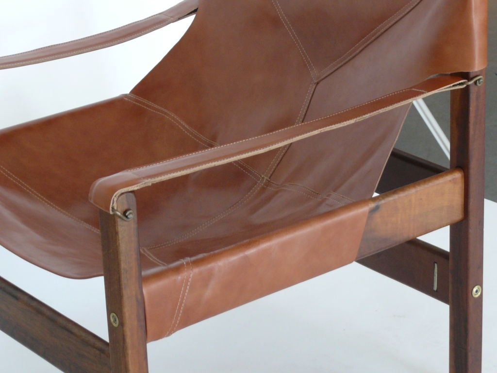 Brazilian Rosewood and Leather Chairs 3