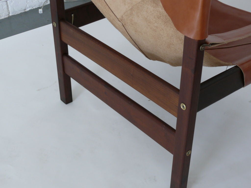 Brazilian Rosewood and Leather Chairs 6