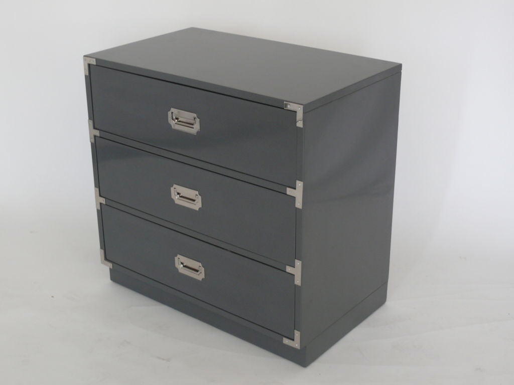 American Pair of Campaign Cabinets