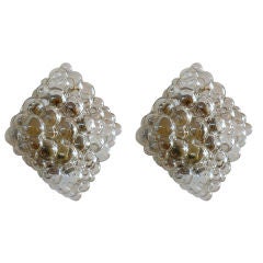 Pair of Austrian Bubble Sconces Vintage Pair of Austrian Bubble Sconces