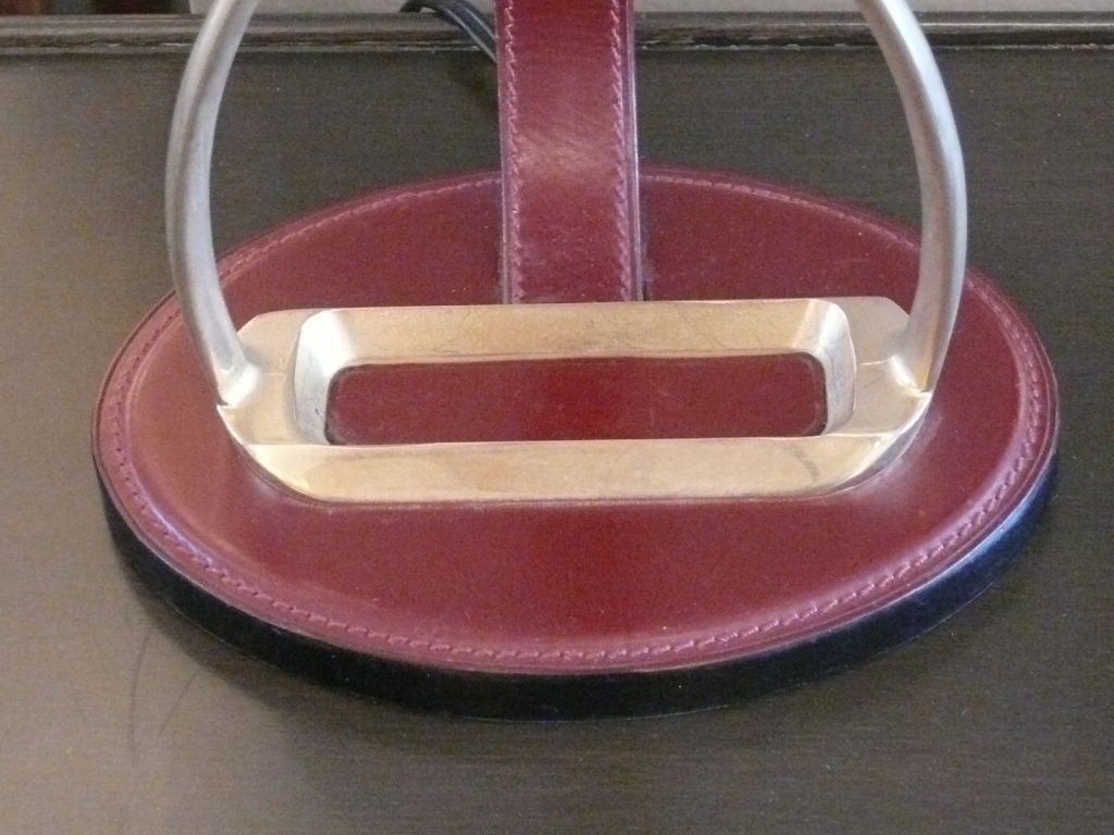 20th Century Hermes Style Horseshoe Lamp