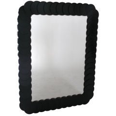 Large Lacquered Circle Mirror