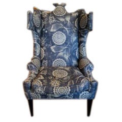 custom crown wing chair