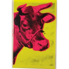 Retro "Cow" by Andy Warhol