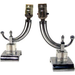 Pair of Lamps, Art Deco Style