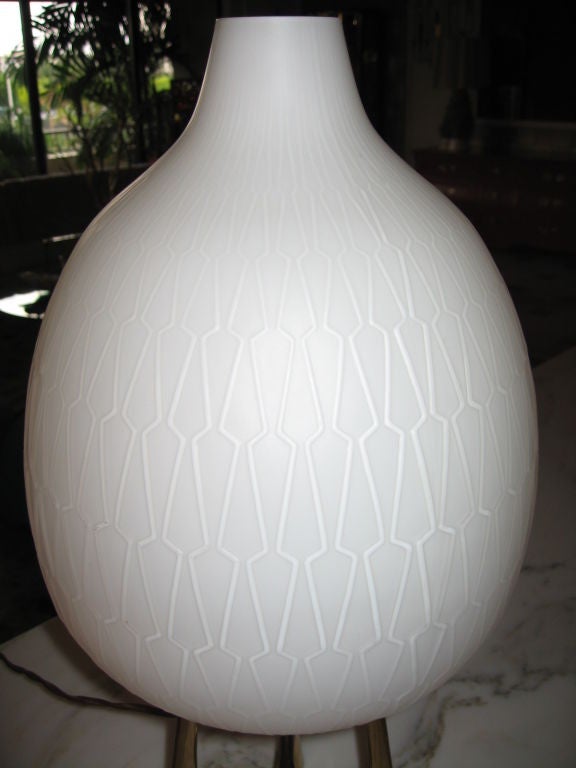 American Laurel Lamp Company Teardrop Form Table Lamp