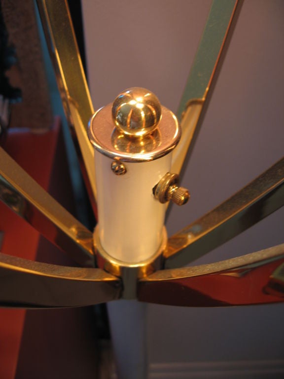 Mid-20th Century Higgins Glass Pole Lamp