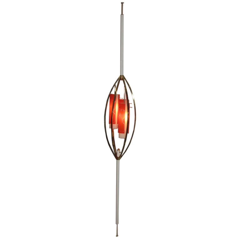 Higgins Glass Pole Lamp