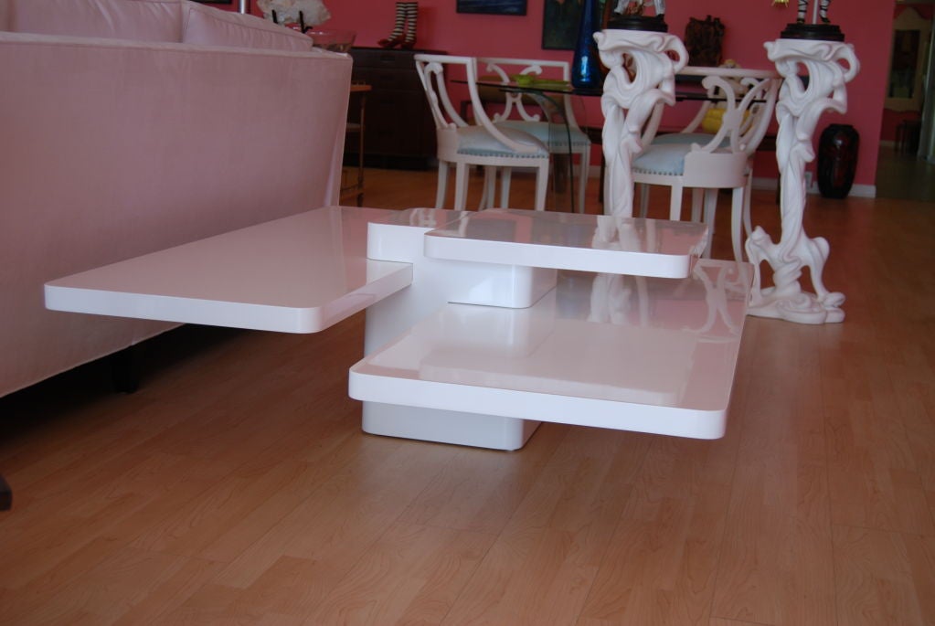 American INCREDIBLE MULTI-LEVEL CUBIST COFFEE TABLE