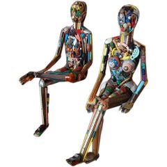 INCREDIBLE MALE AND FEMALE LEO SEWELL SCULPTURES