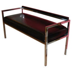 Vintage "1970"  POLISHED CHROME  BENCH