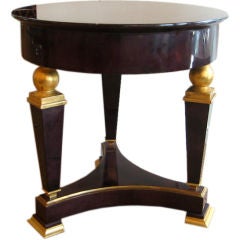 Stunning Neoclassical Goatskin Table Attributed to Karl Springer