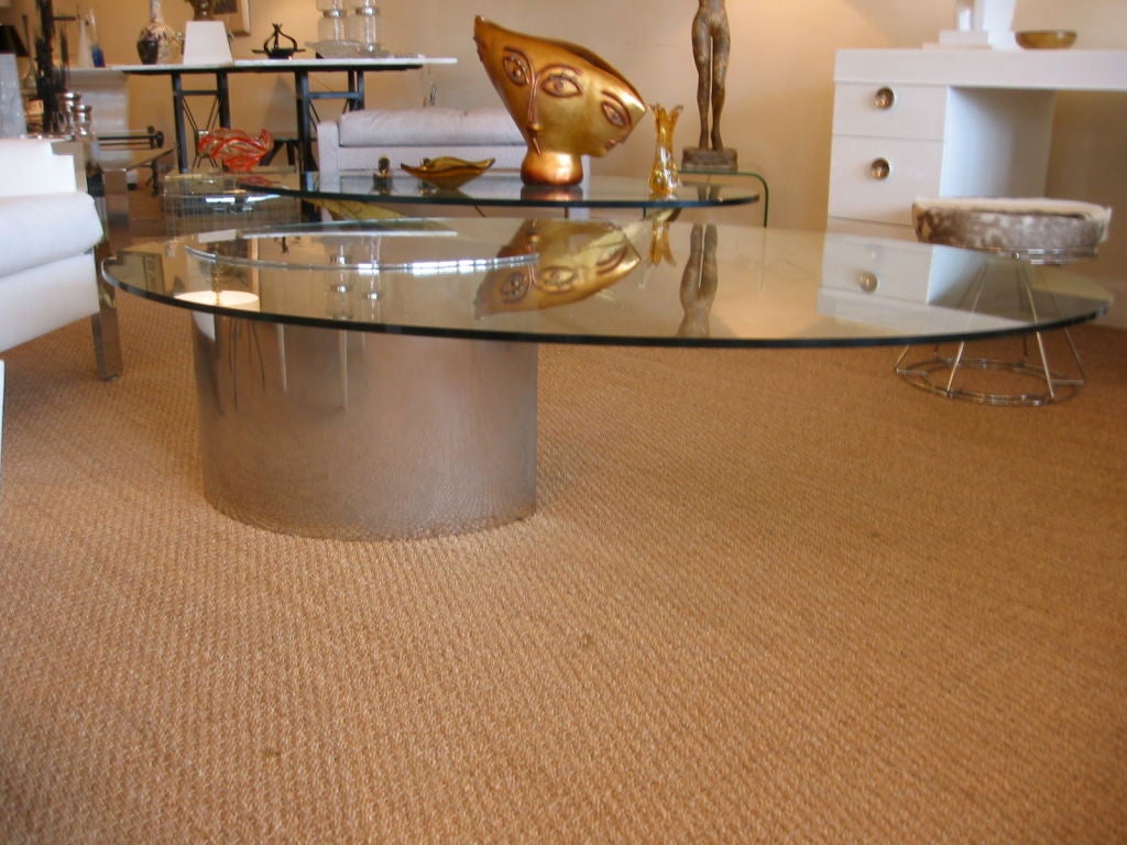 Italian Rare Early Version Lunario Coffee Table by Cini Boeri for Gavina