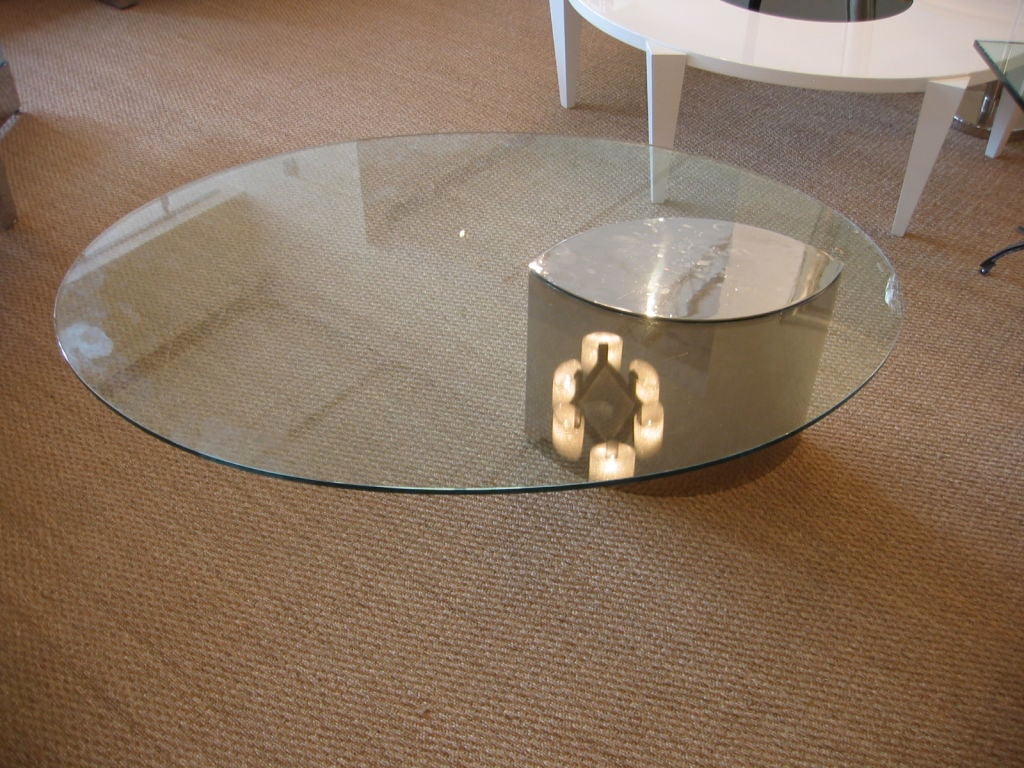 Rare Early Version Lunario Coffee Table by Cini Boeri for Gavina 2