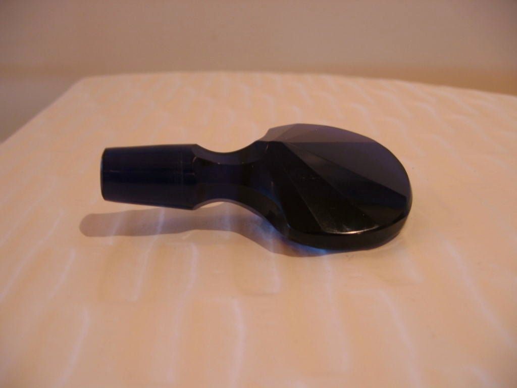 Stunning French Art Deco Cobalt Perfume Bottle