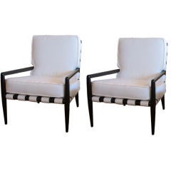 Ultra Chic Pair of Lounge Chairs by T.H.Robsjohn-Gibbings