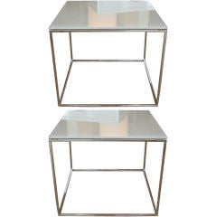 Pair Milo Baughman Side Tables