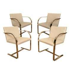 Set of 4 Classic and Timeless Bruno Chairs by Brueton