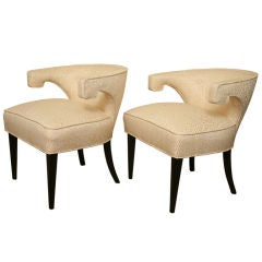 Vintage Pair of Tommi Parzinger Veronese Chairs