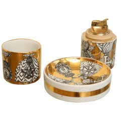 Fornasetti Three Piece Smoking Set