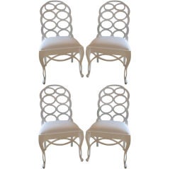 Set of Four Frances Elkins Loop Chairs