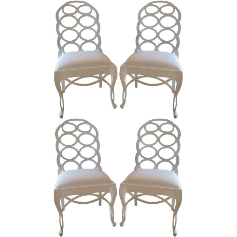 Set of Four Frances Elkins Loop Chairs