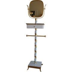 Venetian Gilded & Lacquered Swivel Mirror Stand 4